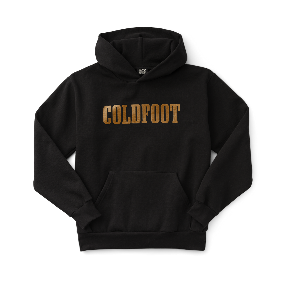 Front-facing image of the Filson Coldfoot Pullover Hoodie - Black