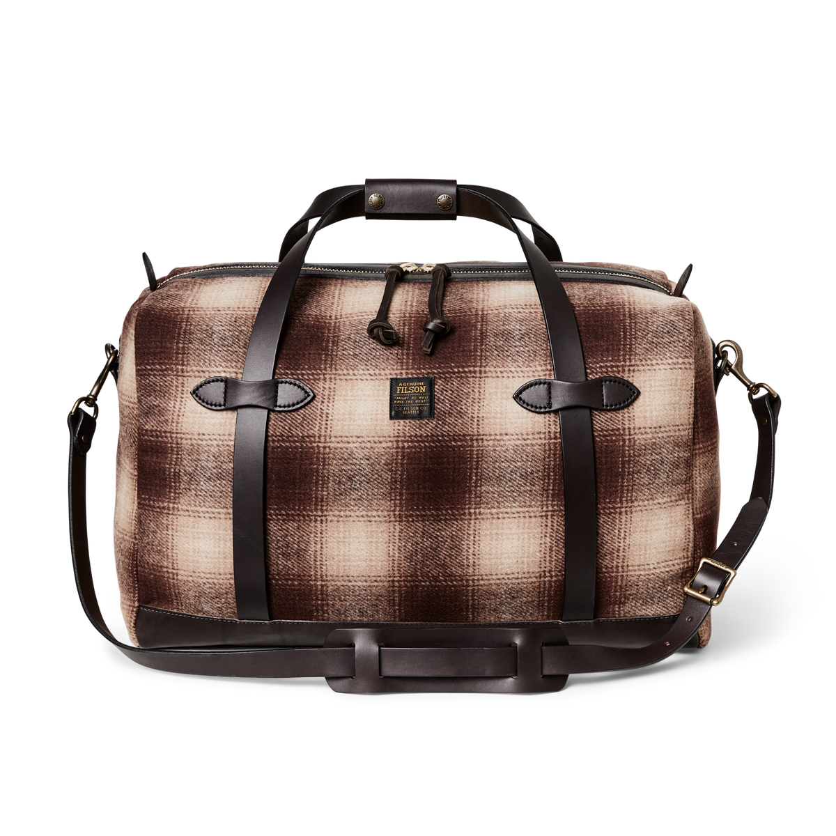 Medium Mackinaw Wool Duffle - Brown / Tan Ombre | Filson