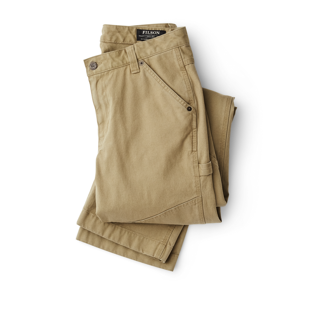 Women's Canvas Straight-leg Pants - Faded Olive