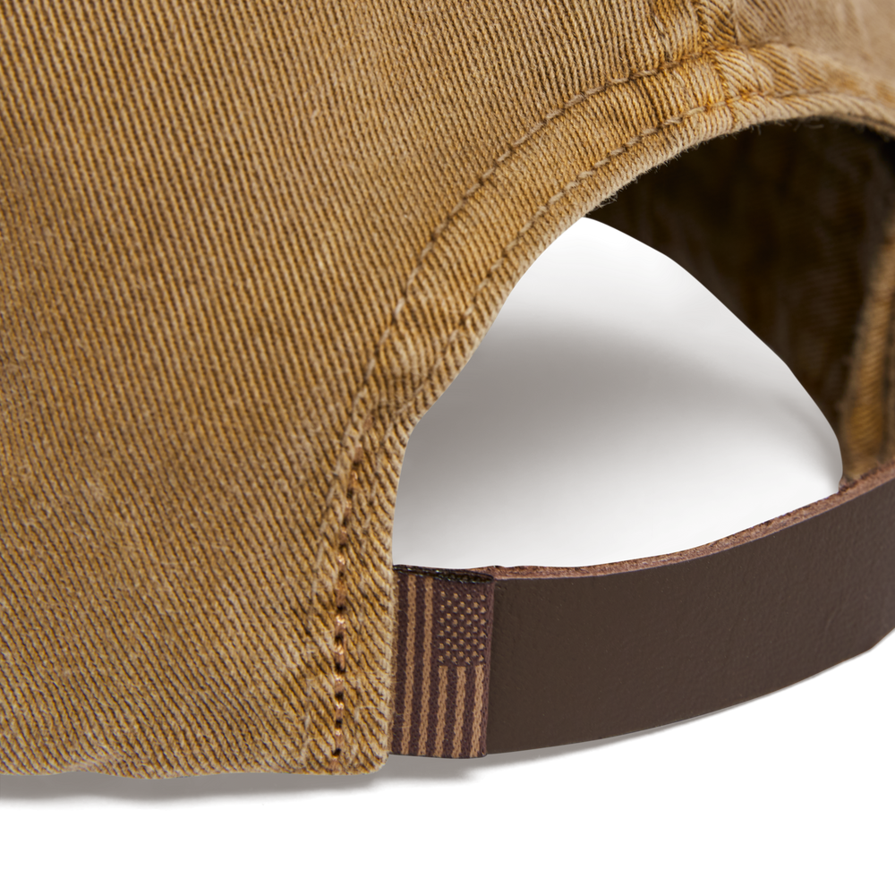 Alternate view of the Filson Washed Low-profile Cap - Mustard / Fish