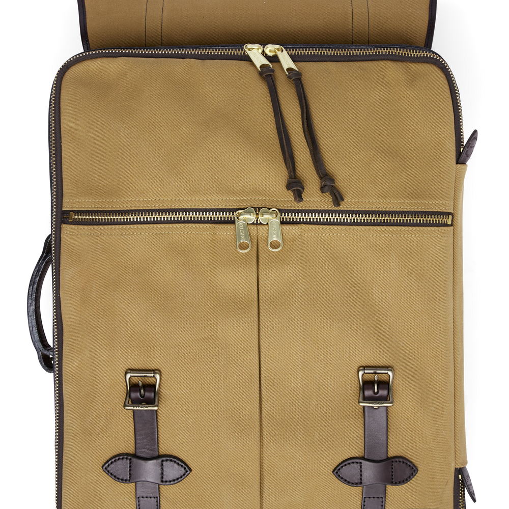 Alternate view of the Filson Rugged Twill Rolling 4-wheel Check-in Bag - Tan