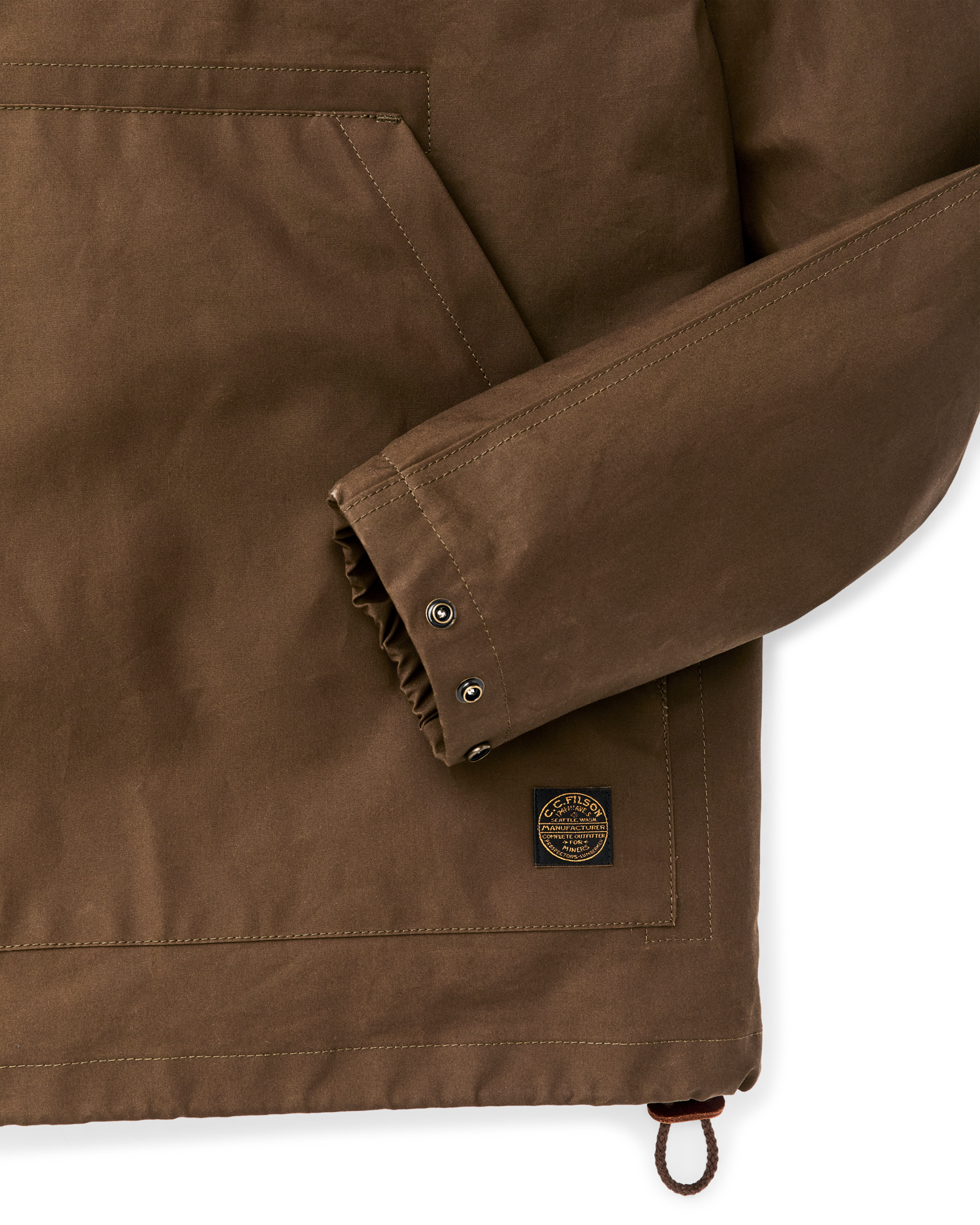 Dry Wax Anorak - Olive | Filson Dry Wax Anorak - Olive | Filson
