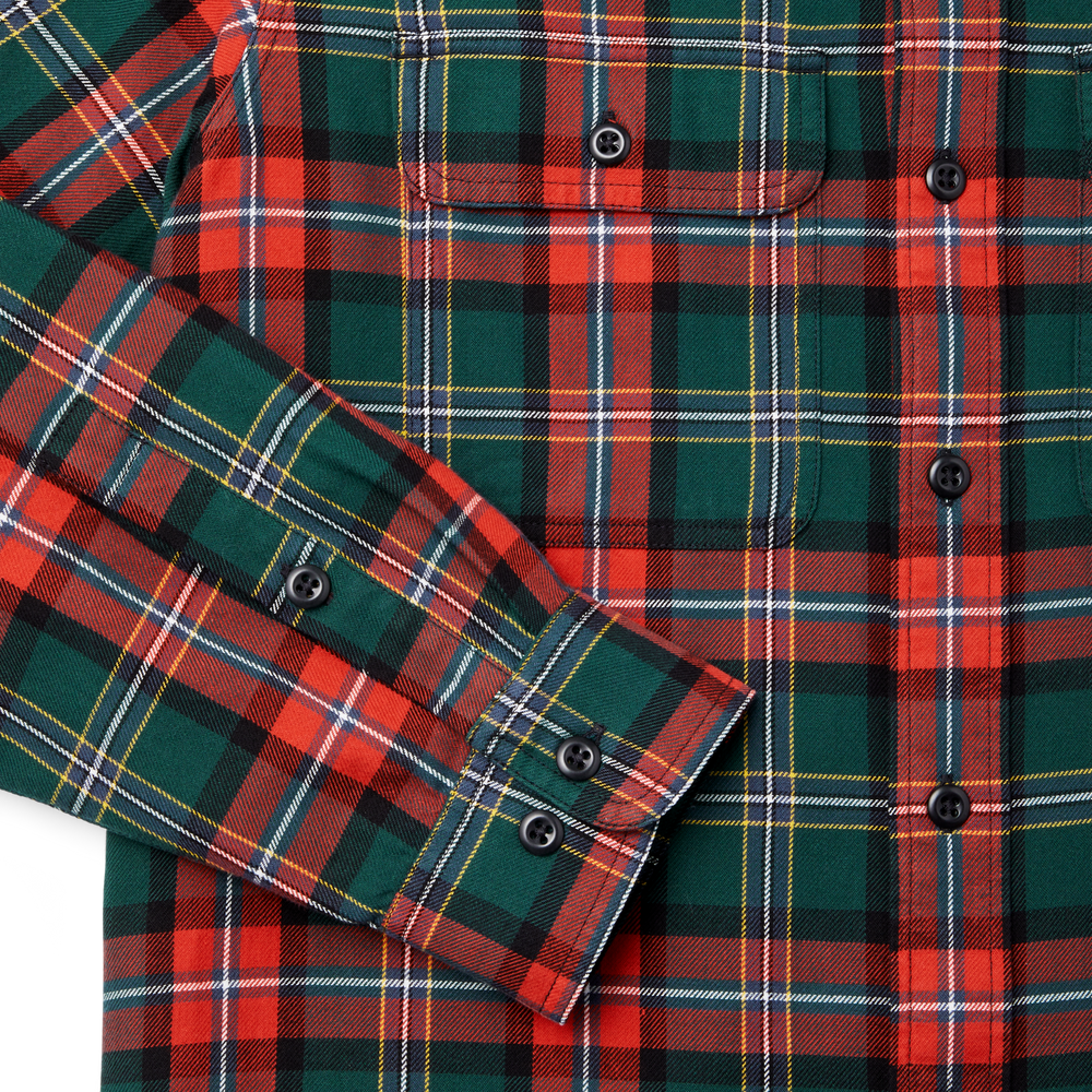 Alternate view of the Filson Scout Shirt - Green / Red / Black Plaid