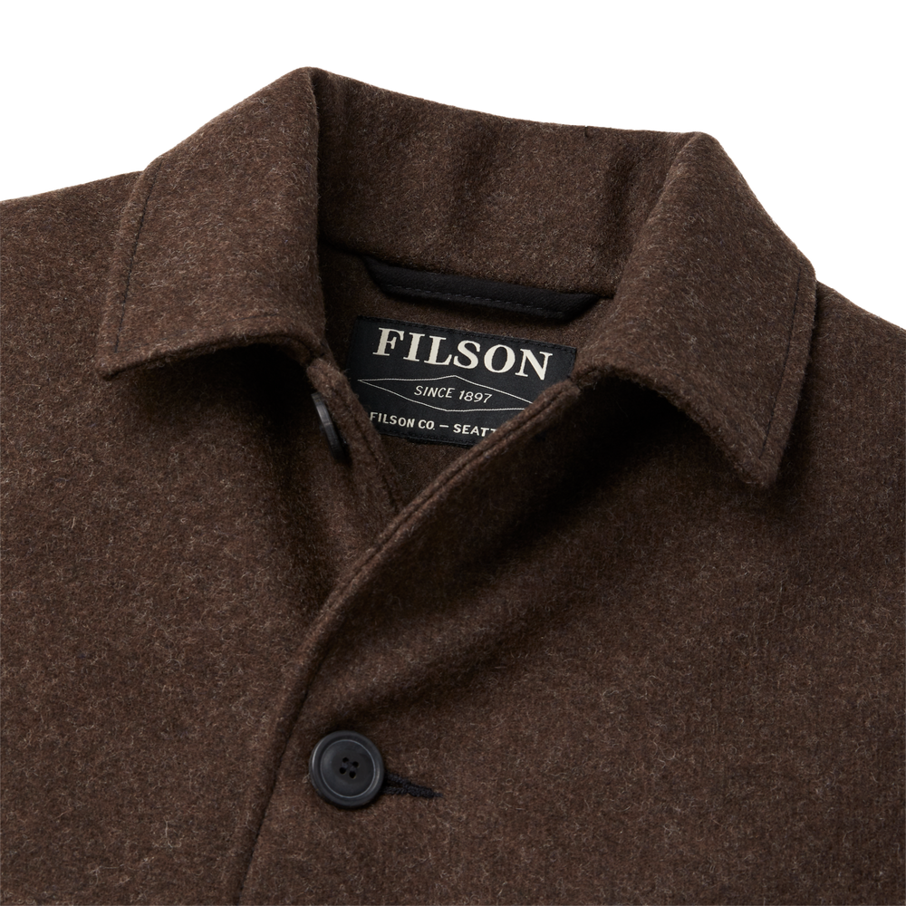Alternate view of the Filson Double Mackinaw Cruiser - Brown