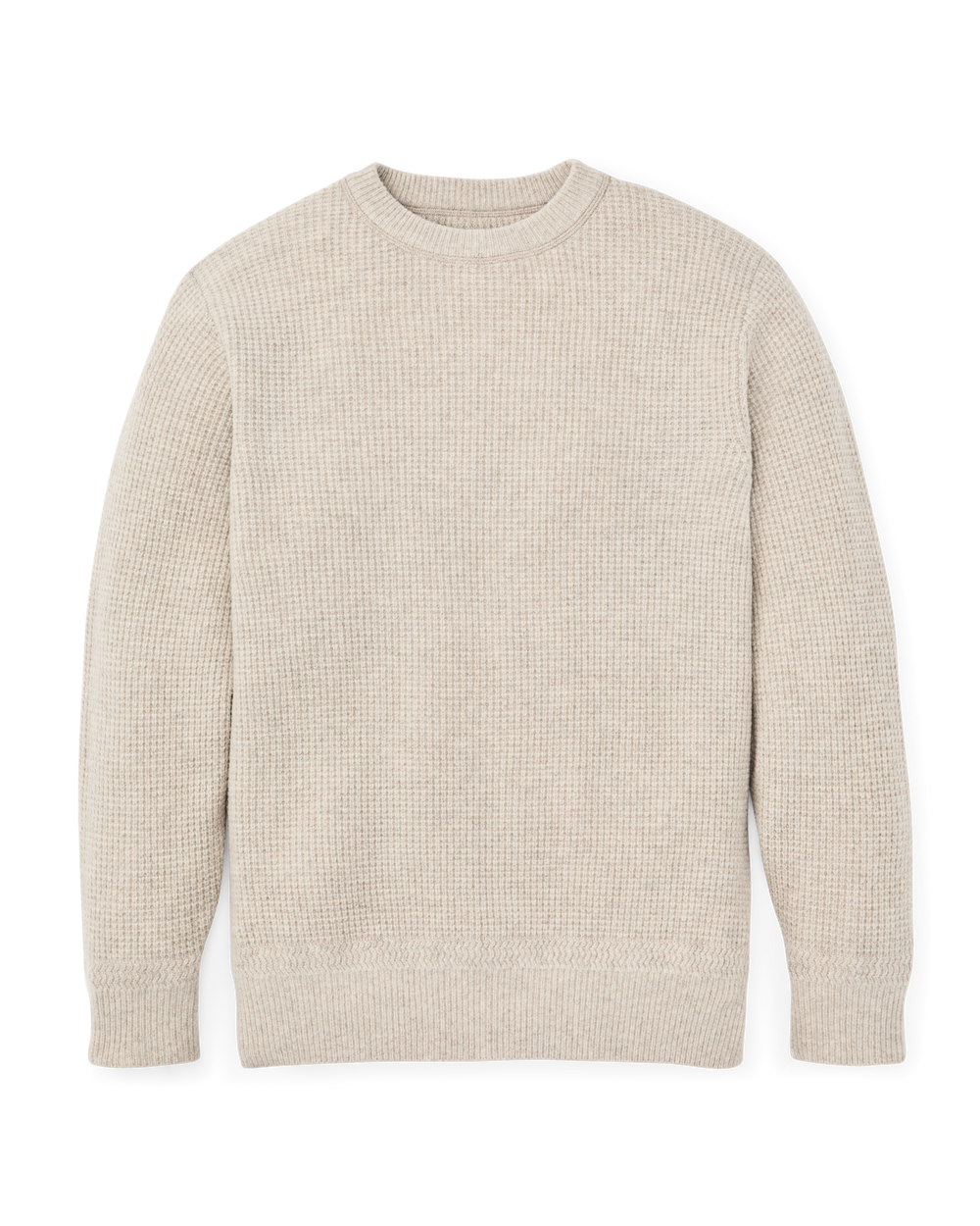 Waffle Knit Merino Wool Sweater - Heather Natural | Filson