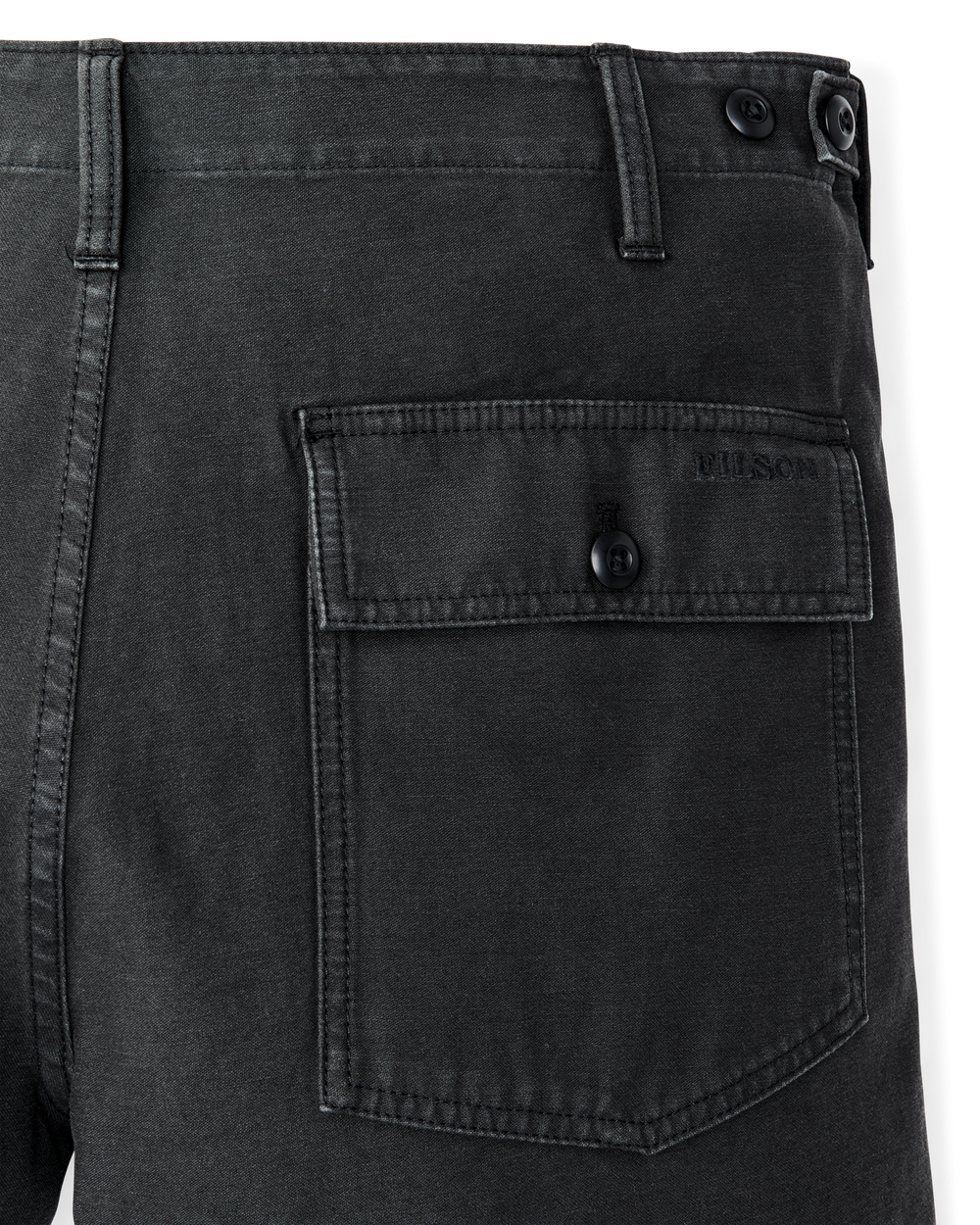 Field Supply Shorts - Washed Faded Black
