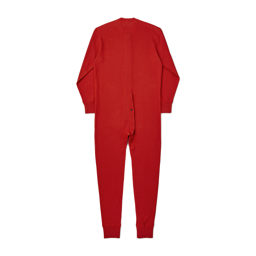 Alternate view of the Filson Waffle Knit Union Suit - Beacon Red