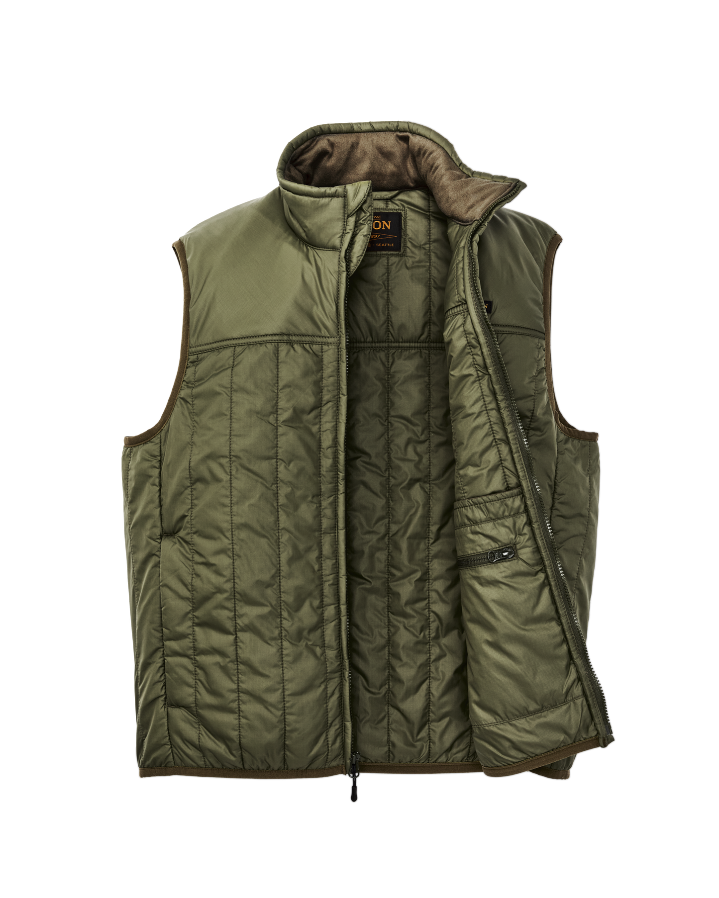 Alternate view of the Filson Ultralight Vest - Dark Olive Drab