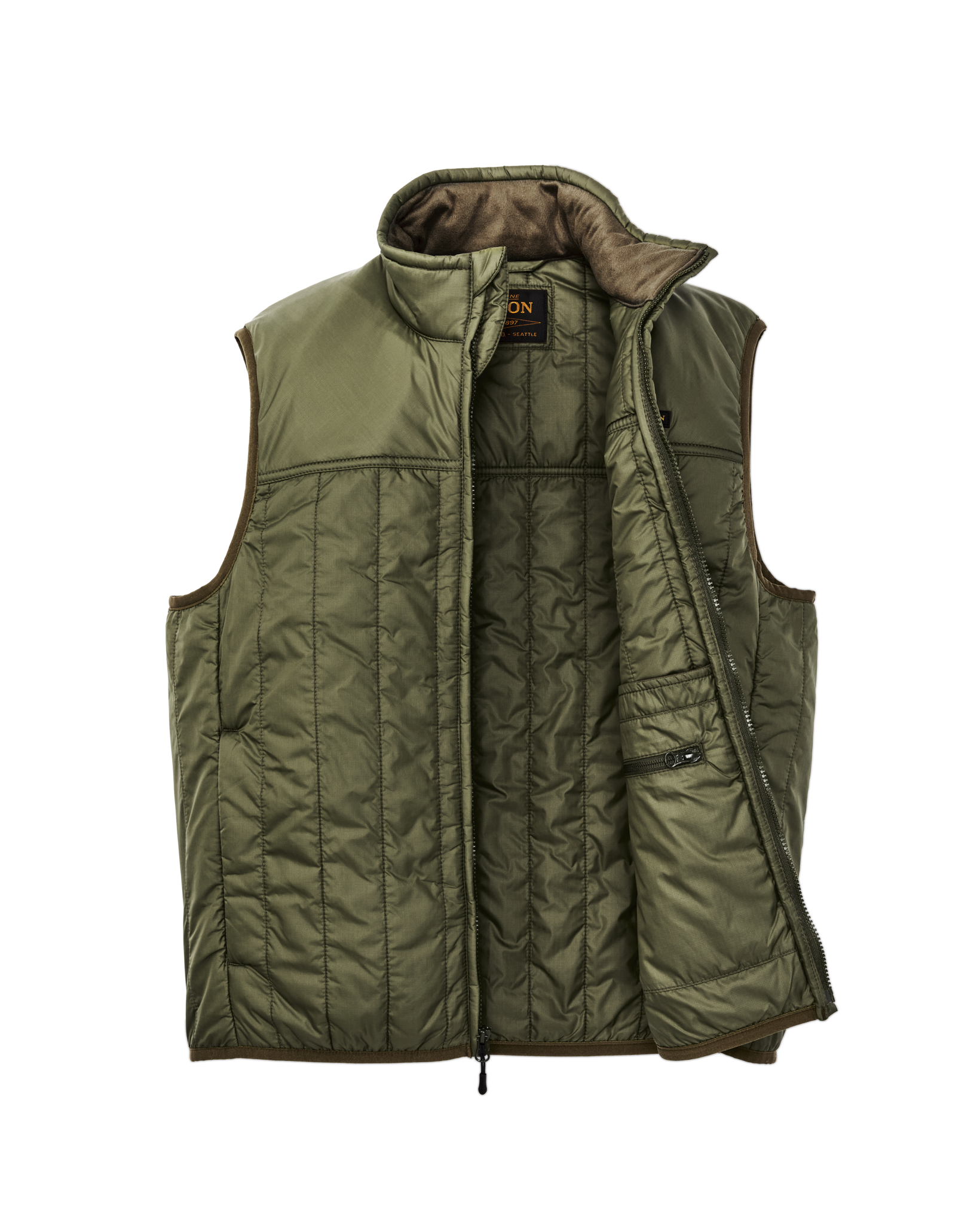 Alternate view of the Filson Ultralight Vest - Dark Olive Drab