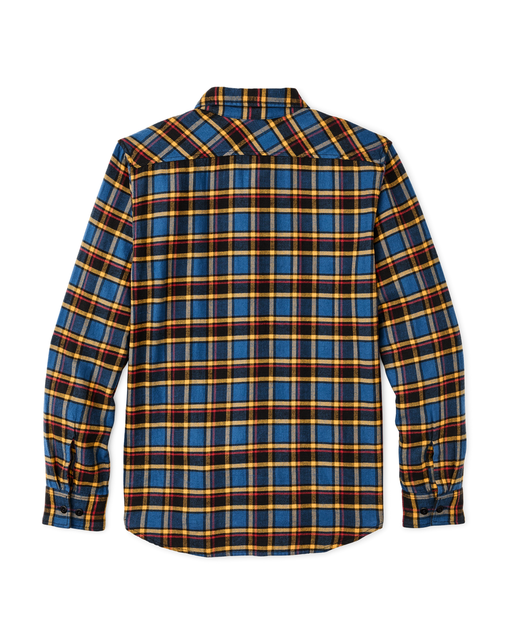 The Rangeland Flannel Shirt - Blue / Yellow / Multi Plaid