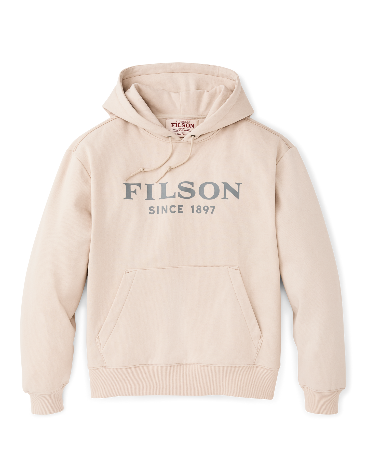 Front-facing image of the Filson Filson Graphic Hoodie - Oatmeal