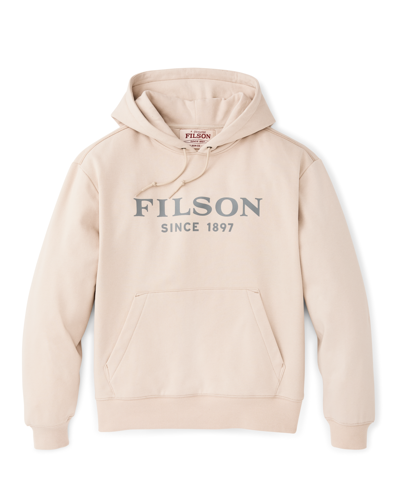 Front-facing image of the Filson Filson Graphic Hoodie - Oatmeal