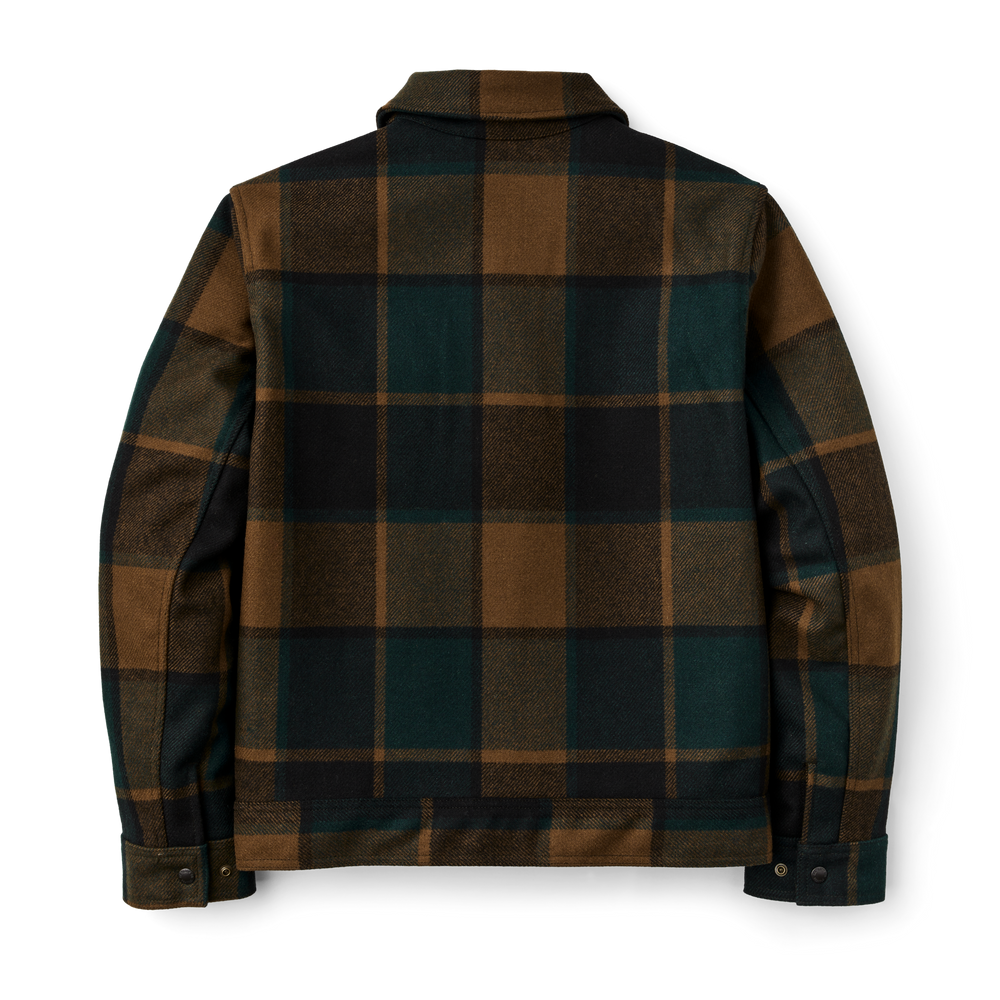 Alternate view of the Filson Mackinaw Wool Work Jacket - Pine Black Plaid