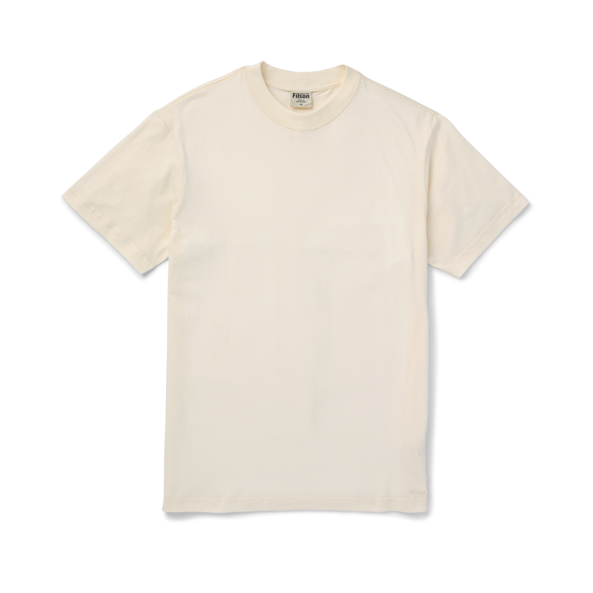 Front-facing image of the Filson Ranger Solid T-shirt - White