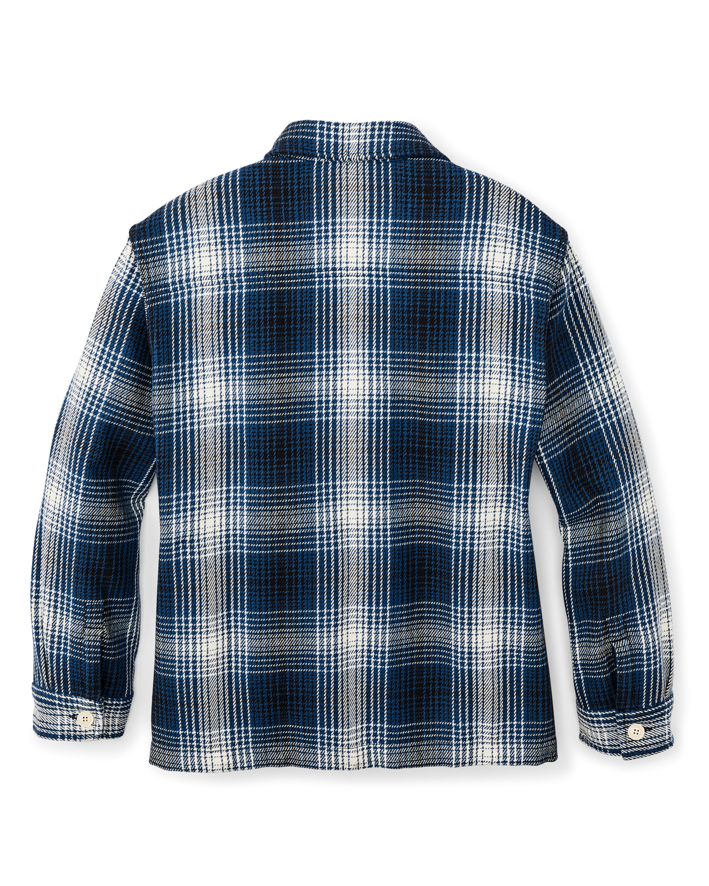 Alternate view of the Filson Women's Deer Island Jac-shirt - Cobalt / Natural Shadow Plaid