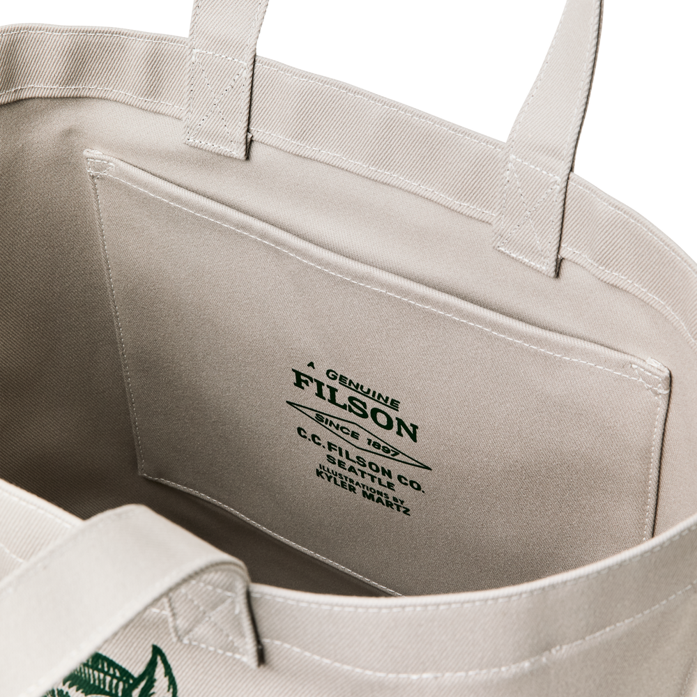 Alternate view of the Filson Kyler Martz Graphic Utility Tote - Twine / Wolf