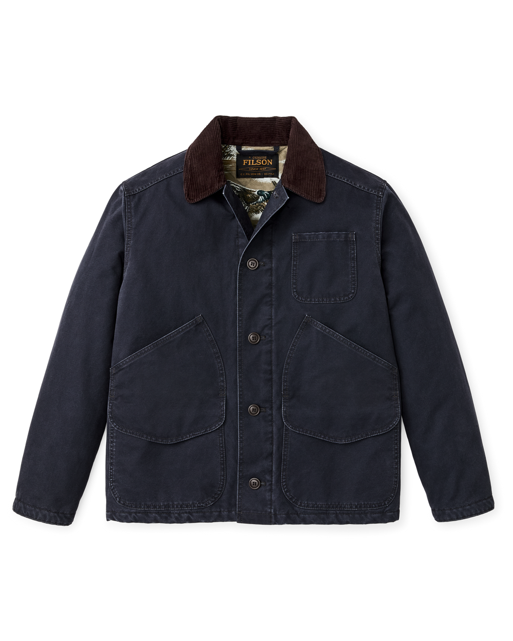 Insulated Canvas Outfitter Jacket - Dark Navy