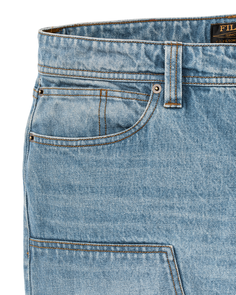 Alternate view of the Filson 14-oz. Double-Front Jeans - Vintage Indigo