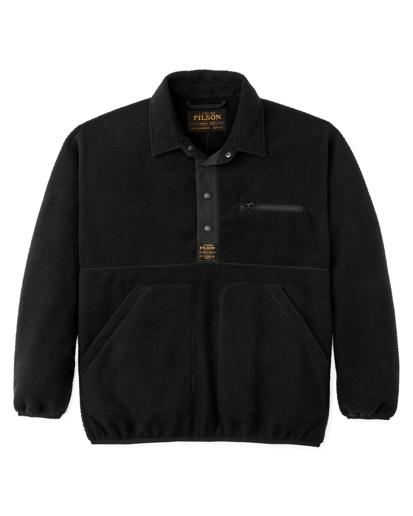 Pile Fleece Pullover - Black