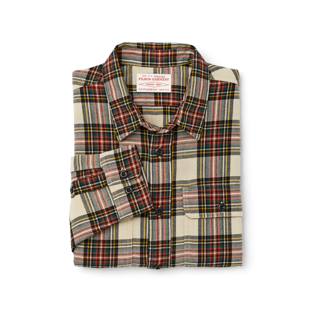 Alternate view of the Filson Scout Shirt - Stone Tartan Plaid