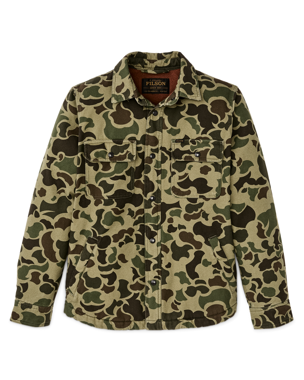 Fleece Lined Jac-shirt - Tundra Shrub Camo