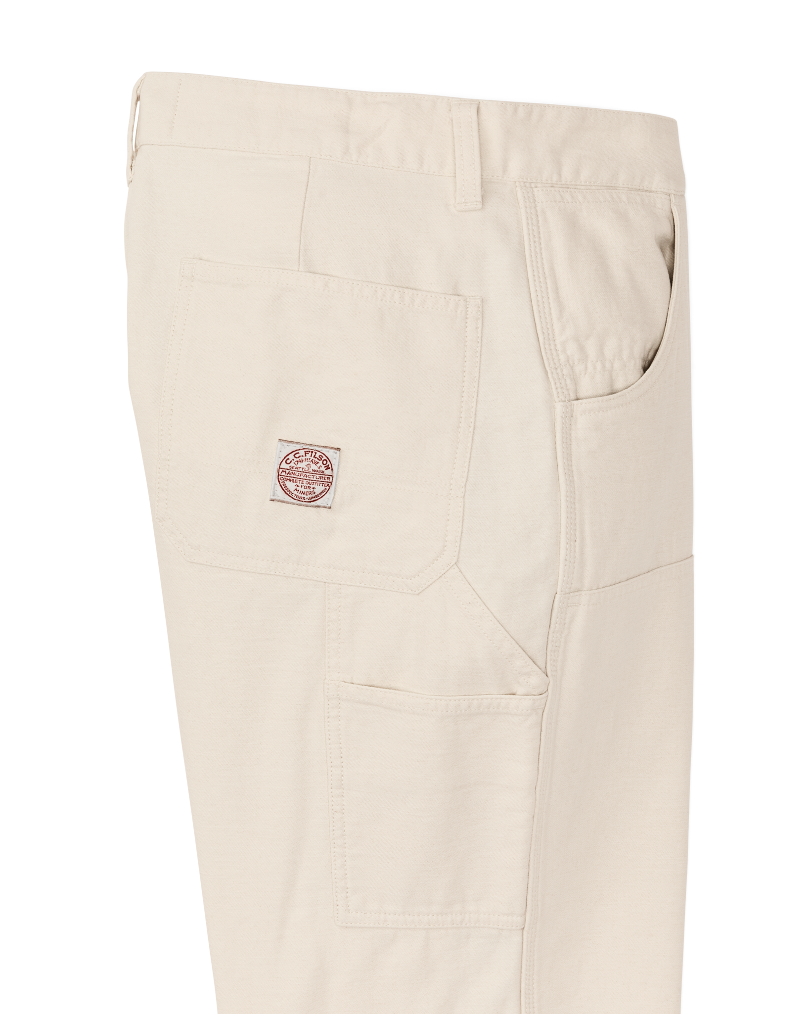 Alternate view of the Filson Women's Reverse Sateen Double Front Pants - Natural Seed