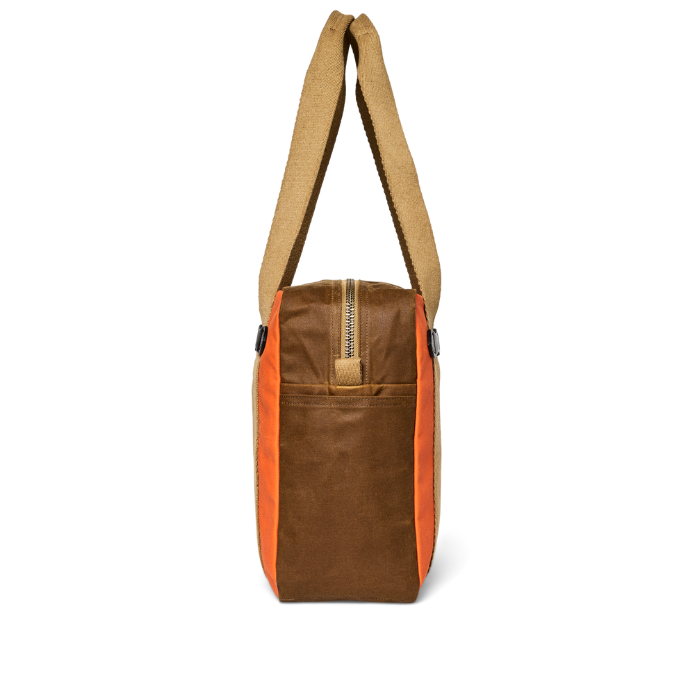 Alternate view of the Filson Tin Cloth Zipper Tote Bag - Dark Tan