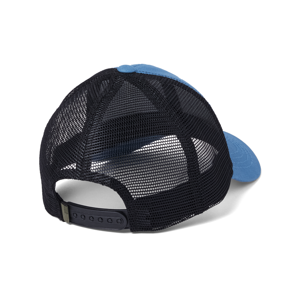 Alternate view of the Filson Mesh Snap-back Logger Cap - Blue