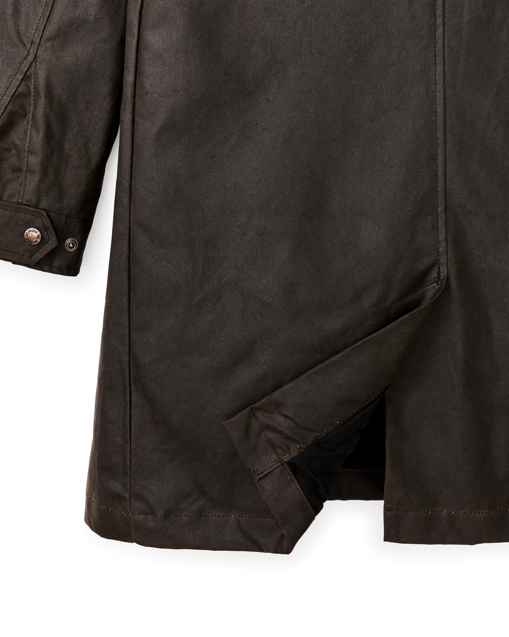 Alternate view of the Filson Shelter Cloth Trench Coat - Orca Gray