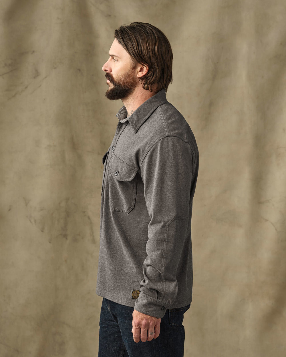 Field Knit Pullover Shirt - Smoke Heather