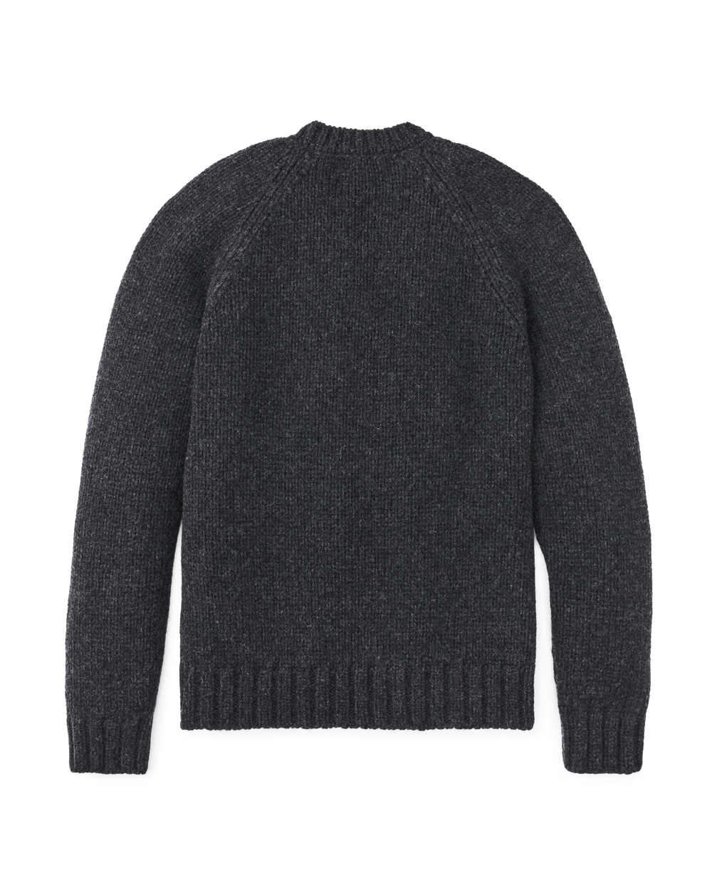 Alternate view of the Filson 3-gauge Alpaca Blend Sweater - Black Heather