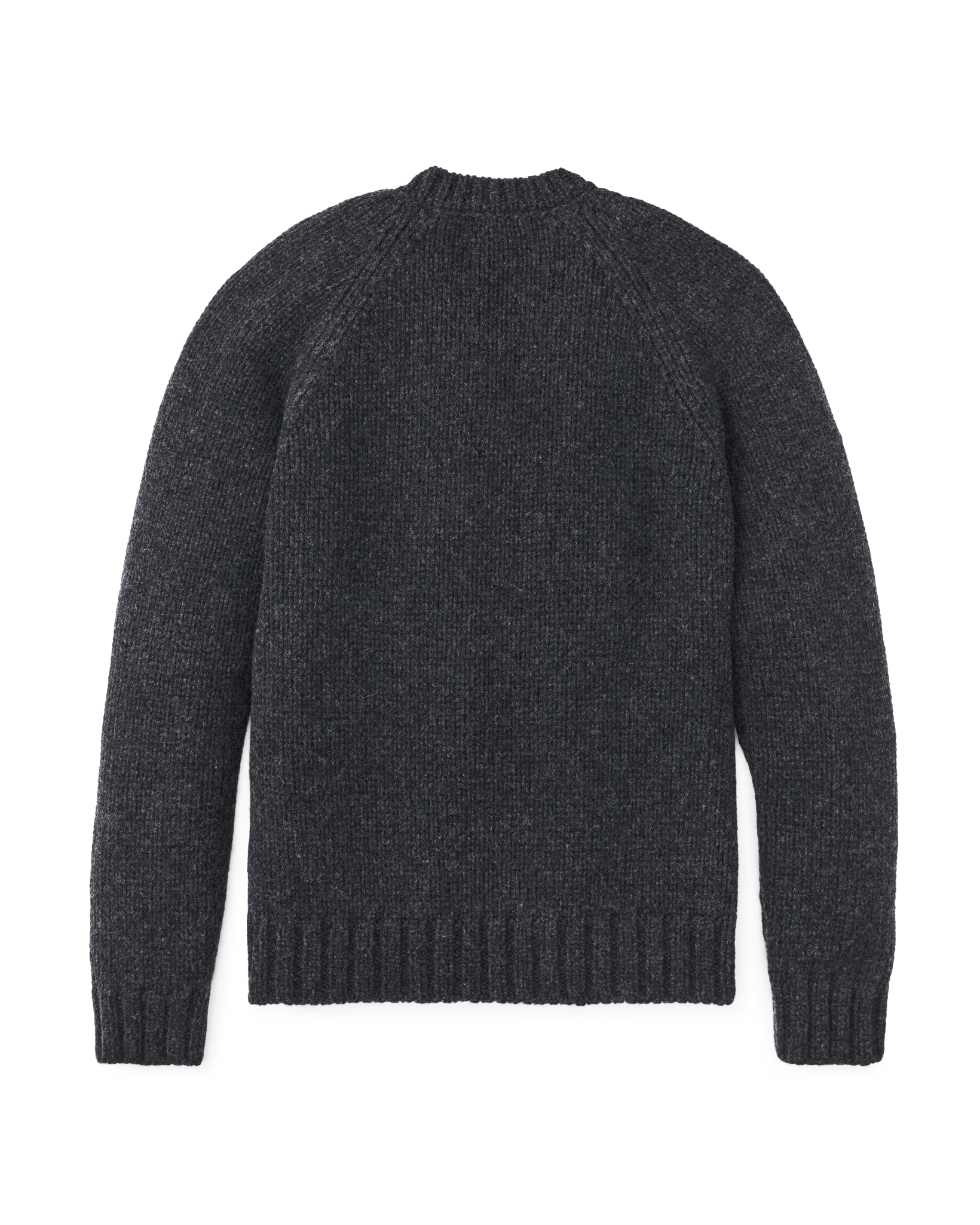 Alternate view of the Filson 3-gauge Alpaca Blend Sweater - Black Heather