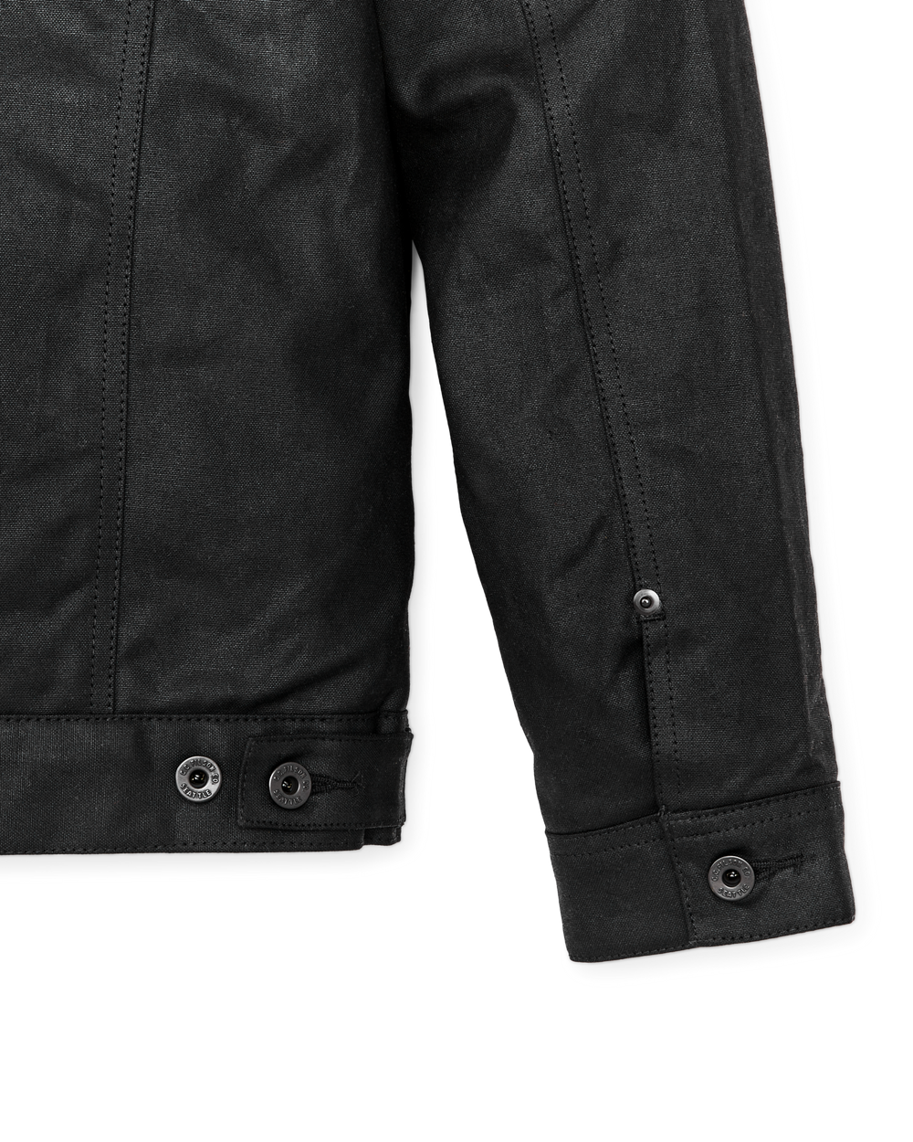Alternate view of the Filson Tin Cloth Short Lined Cruiser Jacket - Black