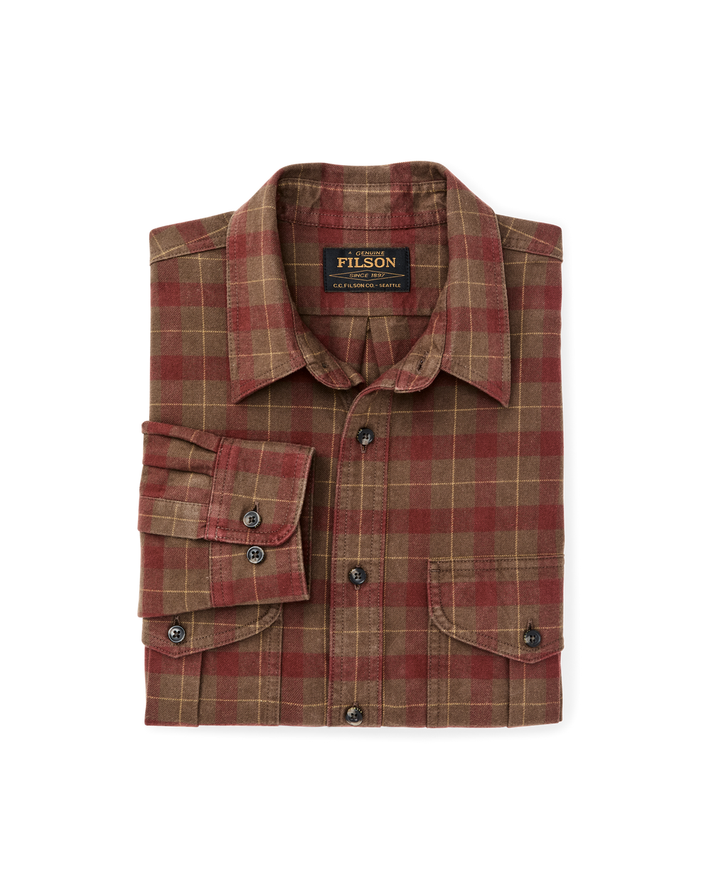 Alaskan Guide Shirt - Brown / Mahogany Plaid