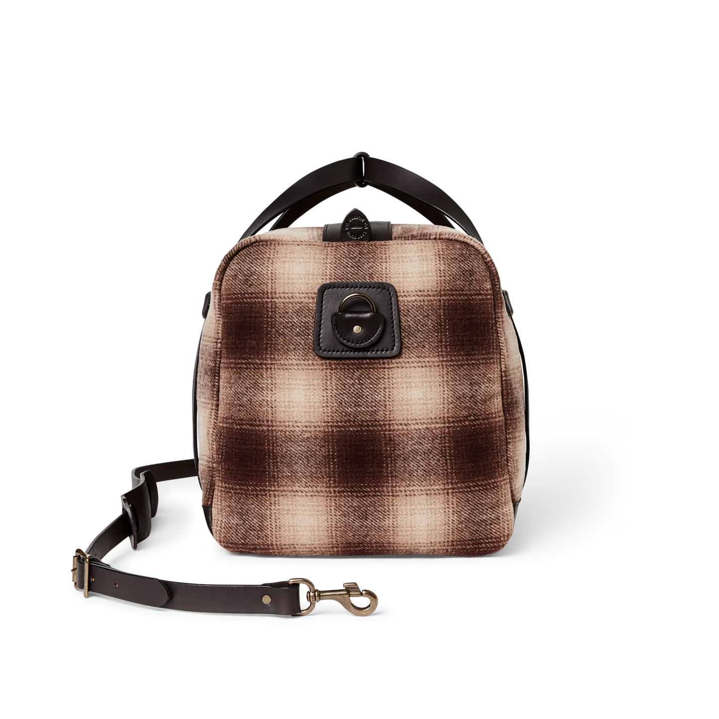 Alternate view of the Filson Medium Mackinaw Wool Duffle - Brown / Tan Ombre