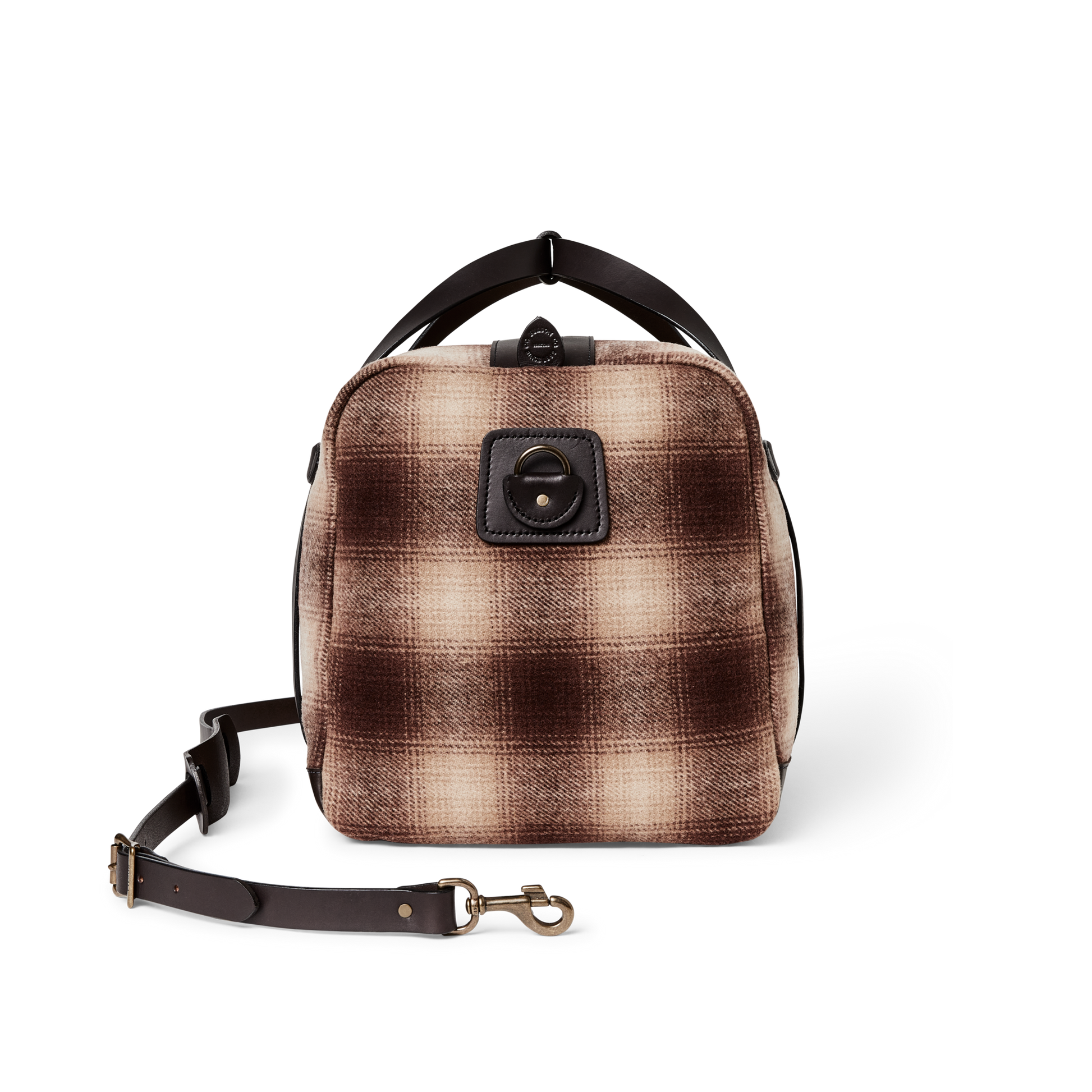 Alternate view of the Filson Medium Mackinaw Wool Duffle - Brown / Tan Ombre