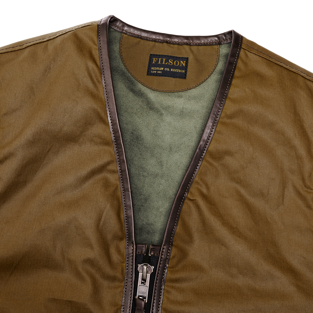 Alternate view of the Filson Filson X Sidnaw Vest - Dark Tan