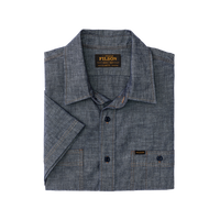 Short Sleeve Chambray Shirt  - Rinse Indigo