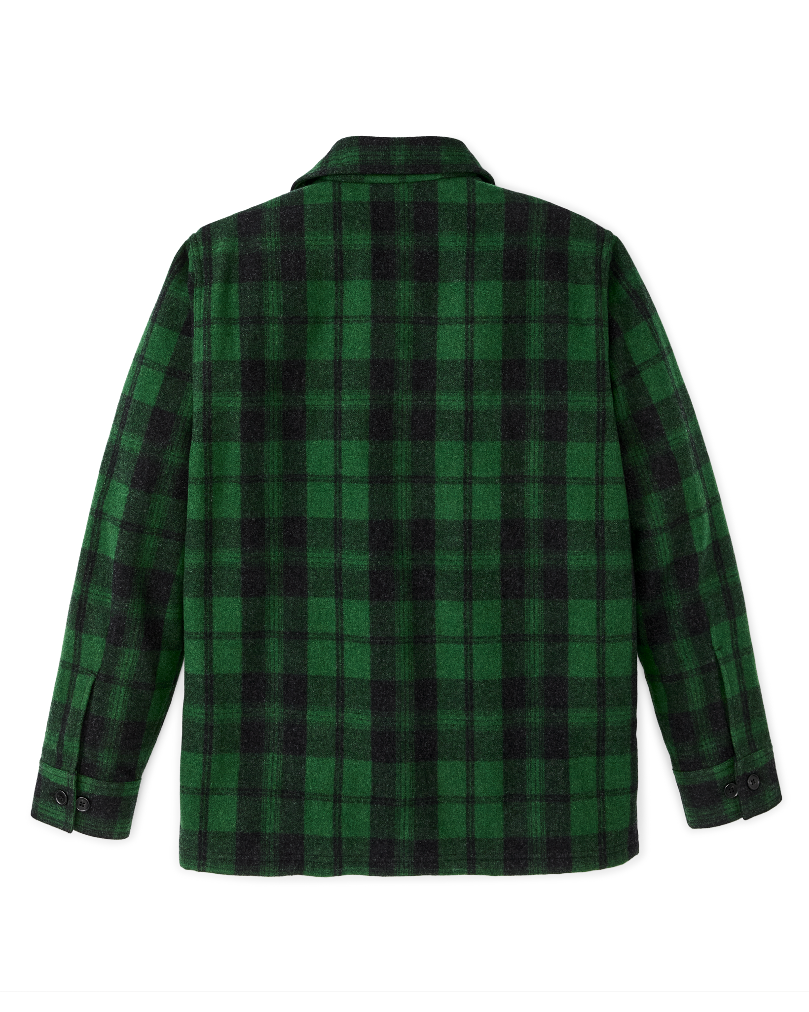 Wool Jac-shirt - Green / Black Plaid