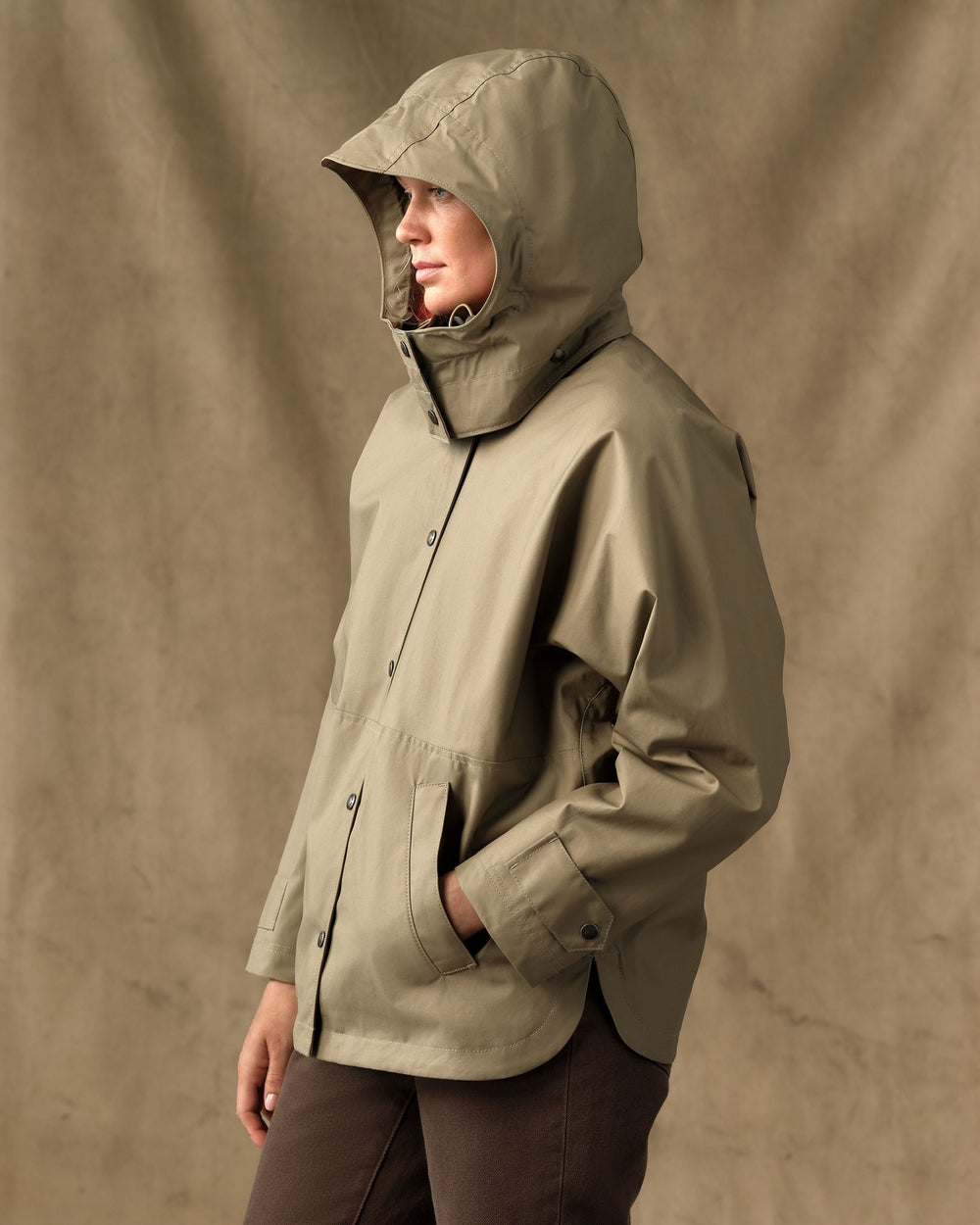 Women's Harbor Front Waxed Jacket - Marsh Tan