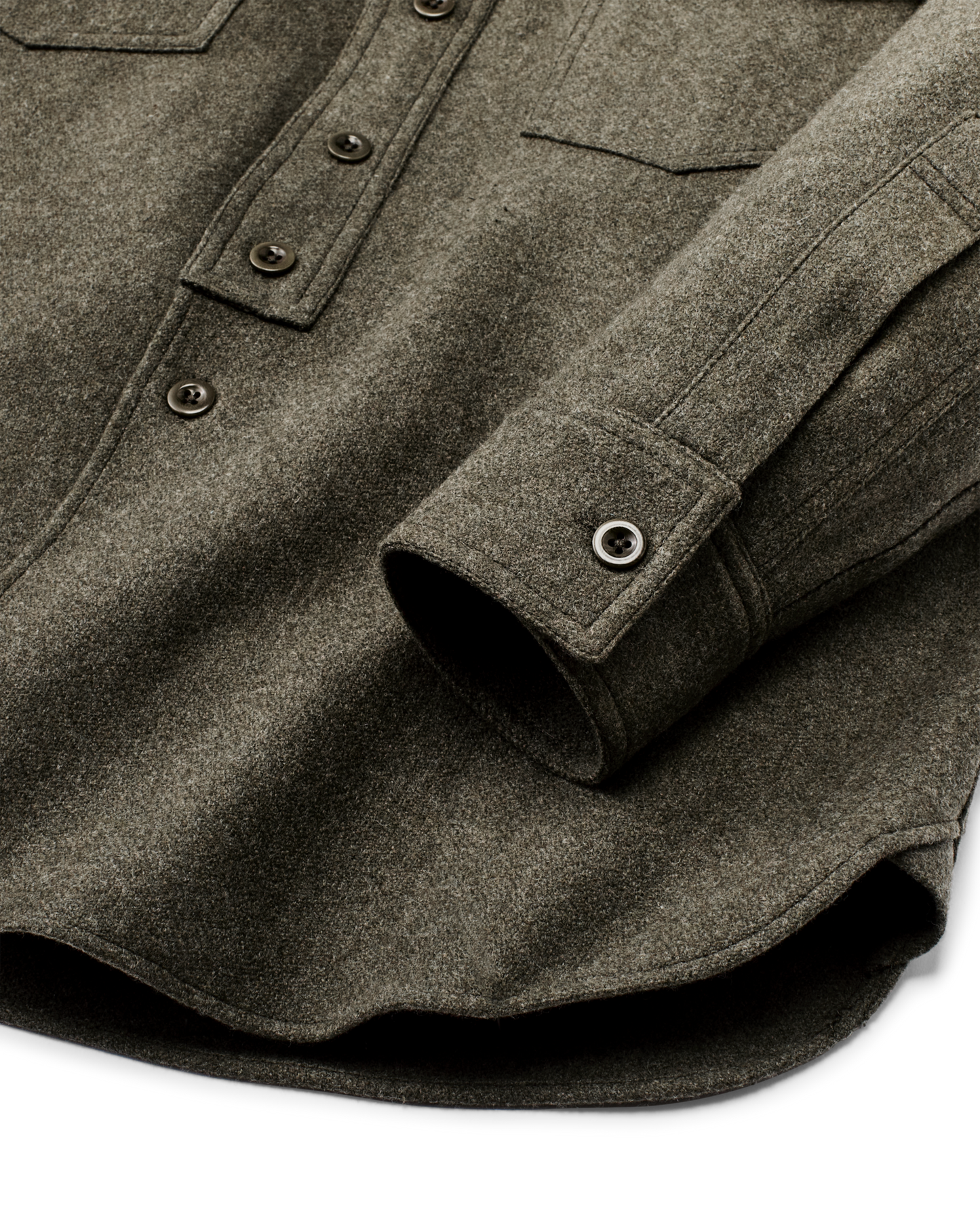 1922 Archive Wool Shirt - Dark Olive