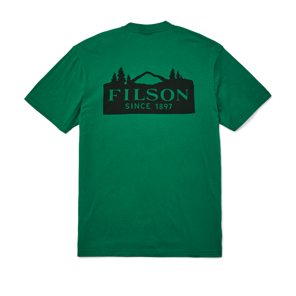 Alternate view of the Filson Ranger Graphic T-shirt - Verdant Green / Mountain