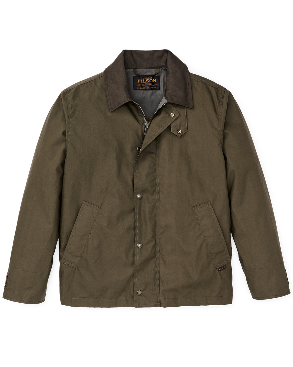 Dry Wax Short Field Jacket - Burnt Olive