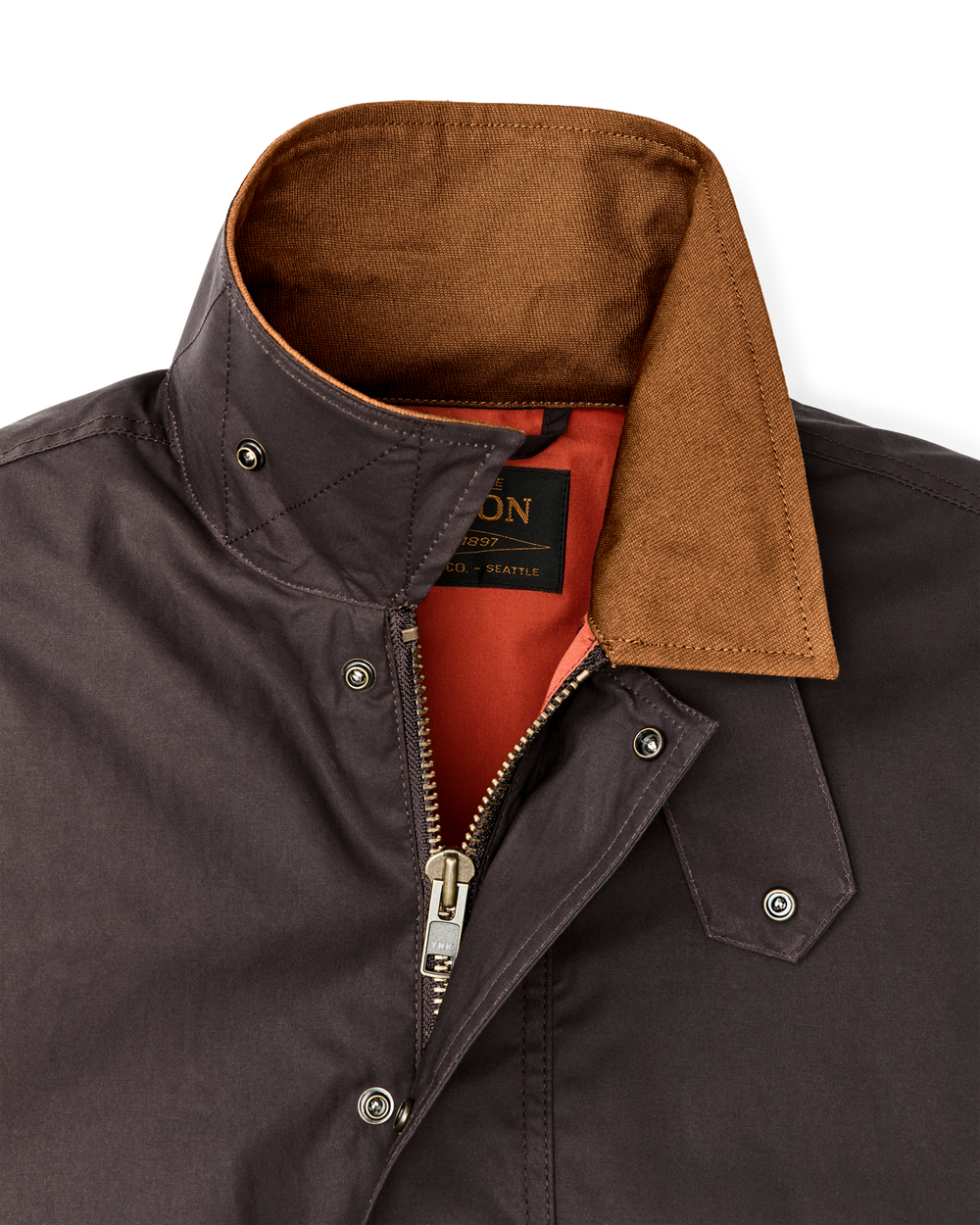 Dry Wax Short Field Jacket - Dark Brown Tan