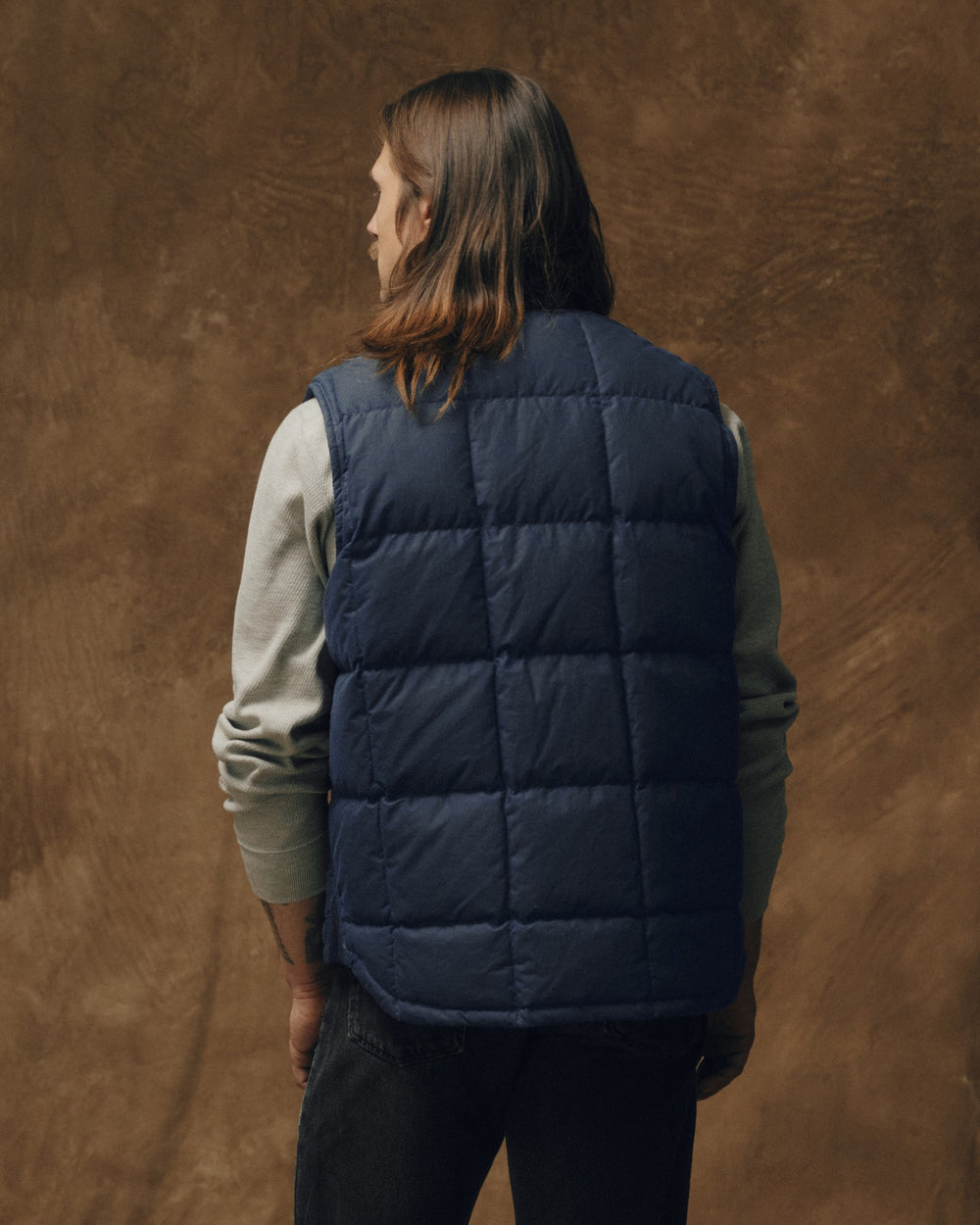 Waxed Down Vest - Night Sky