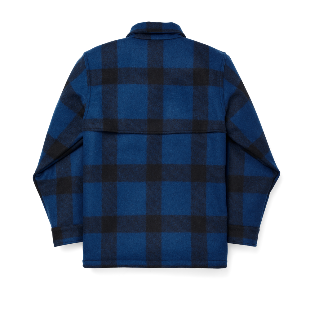 Alternate view of the Filson Lined Wool Cape Coat - Cobalt Blue / Black