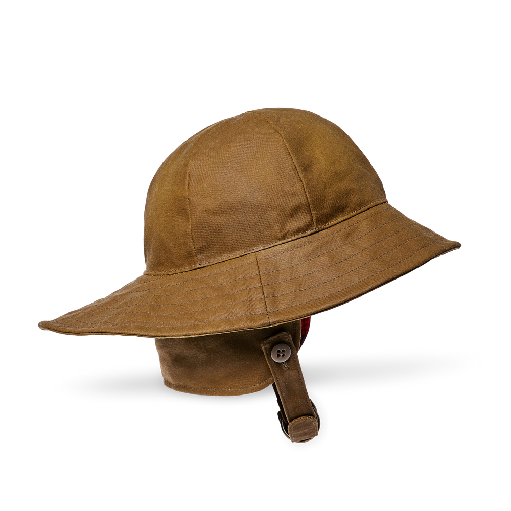 Alternate view of the Filson Tin Cloth Sou'wester Hat - Dark Tan