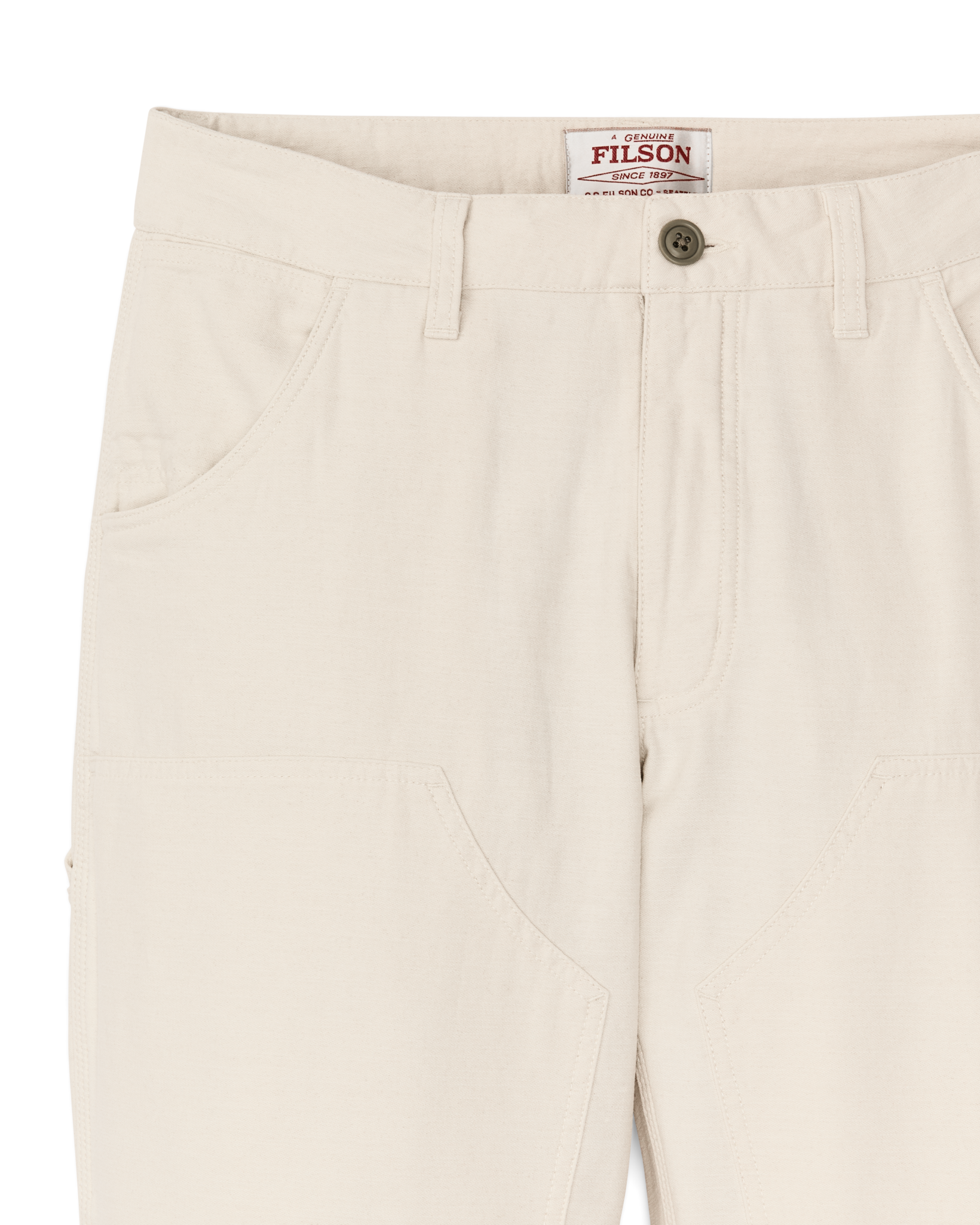Alternate view of the Filson Women's Reverse Sateen Double Front Pants - Natural Seed