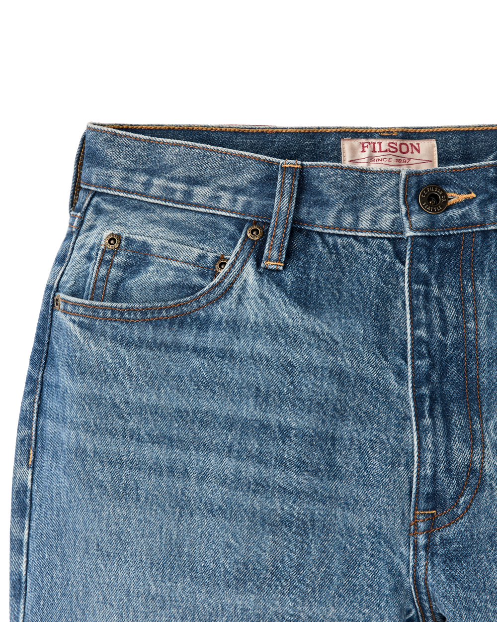 Alternate view of the Filson Women's 14-oz. Straight-Leg Jeans - Vintage Indigo
