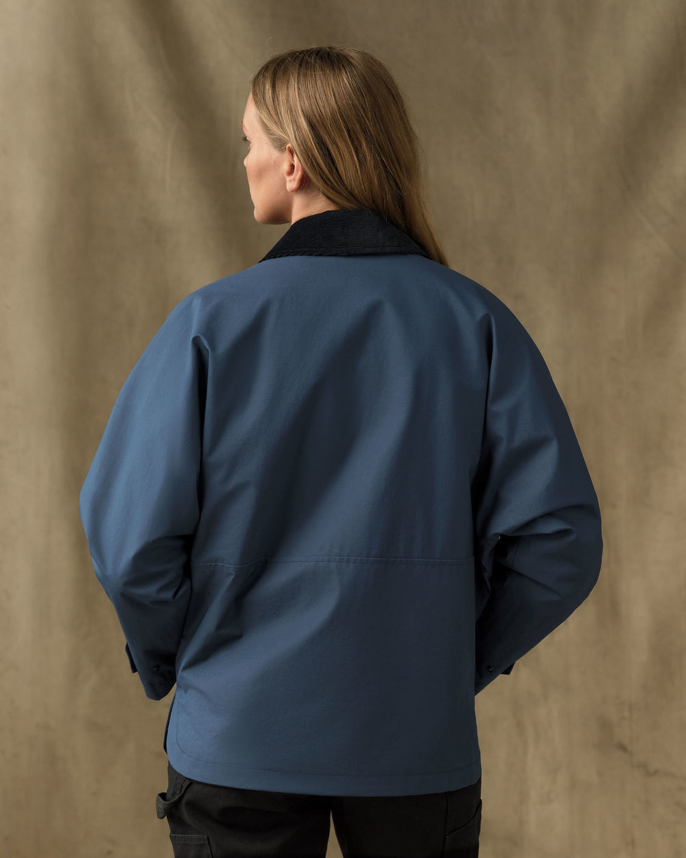 Women's Harbor Front Waxed Jacket - Navy